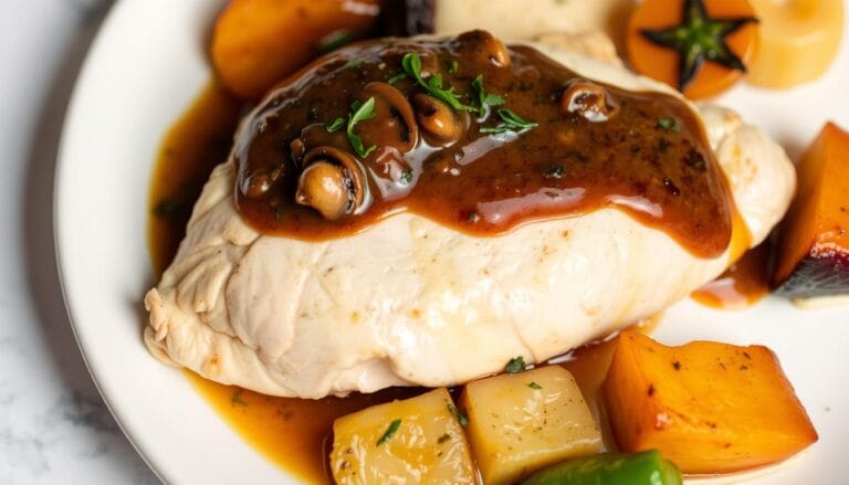 chicken with sherry mushroom sauce